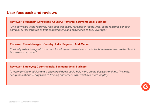 User testimonials (1)