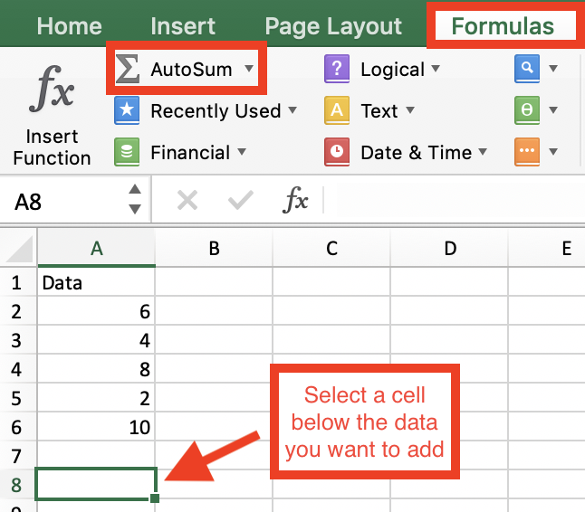 How to Add in Excel in 2020 (+Examples and Screenshots)