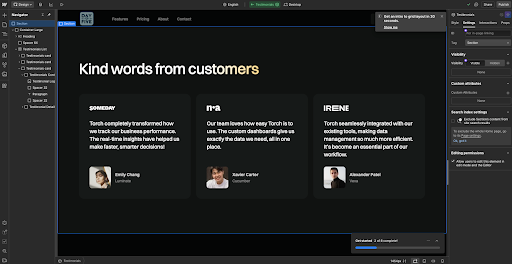 webflow design