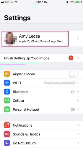 which iphone do i have settings