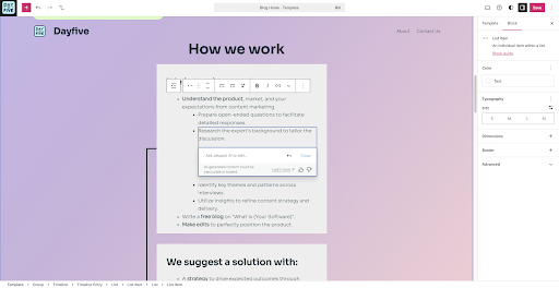 wordpress ai features