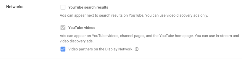youtube ads networks