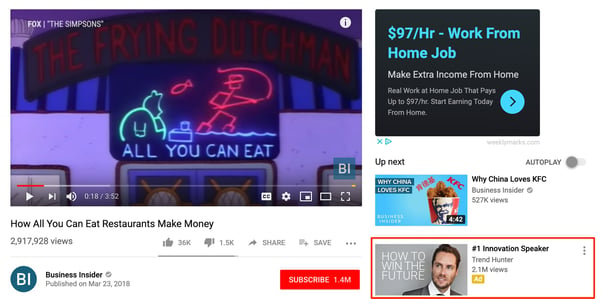 youtube discovery ad