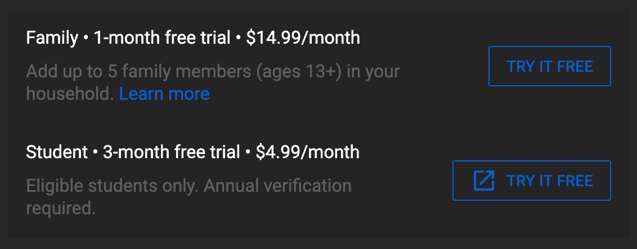 youtube premium the features how much it costs youtube music
