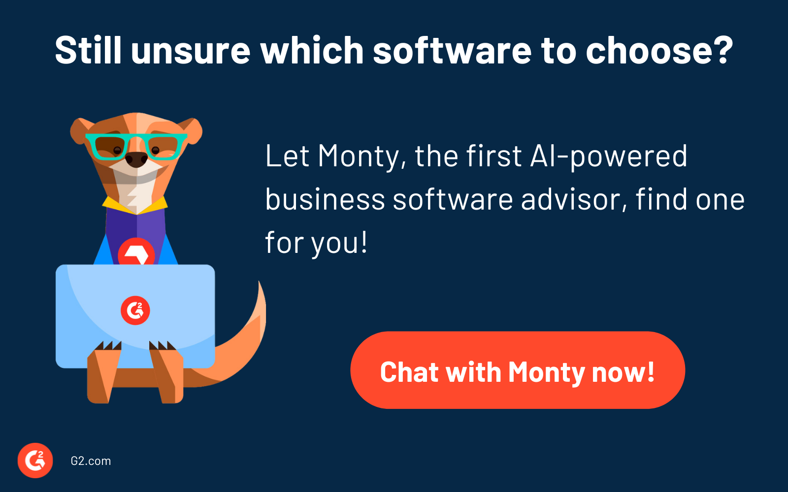 Click to chat with G2's Monty-AI