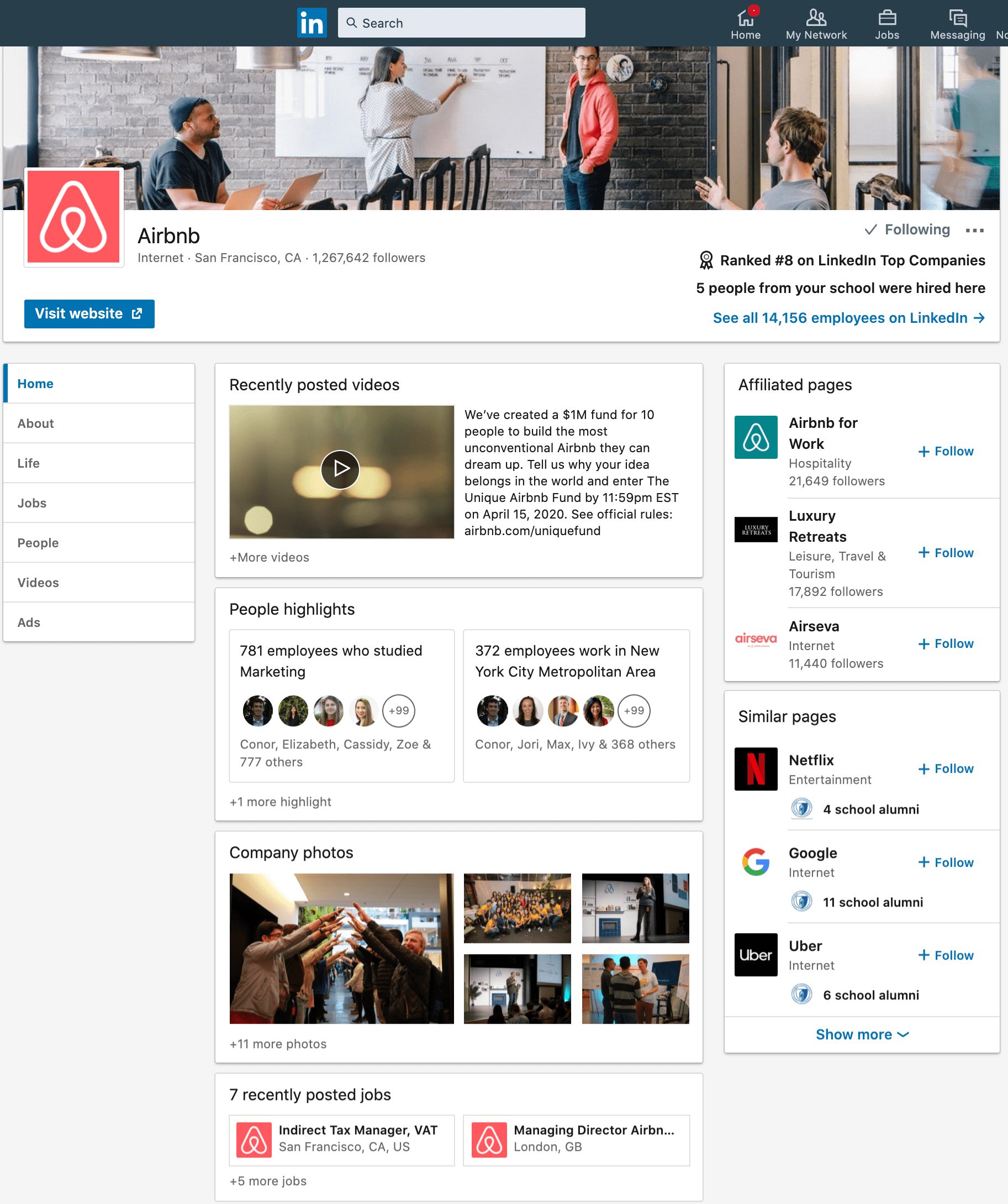 Airbnb Overview LinkedIn