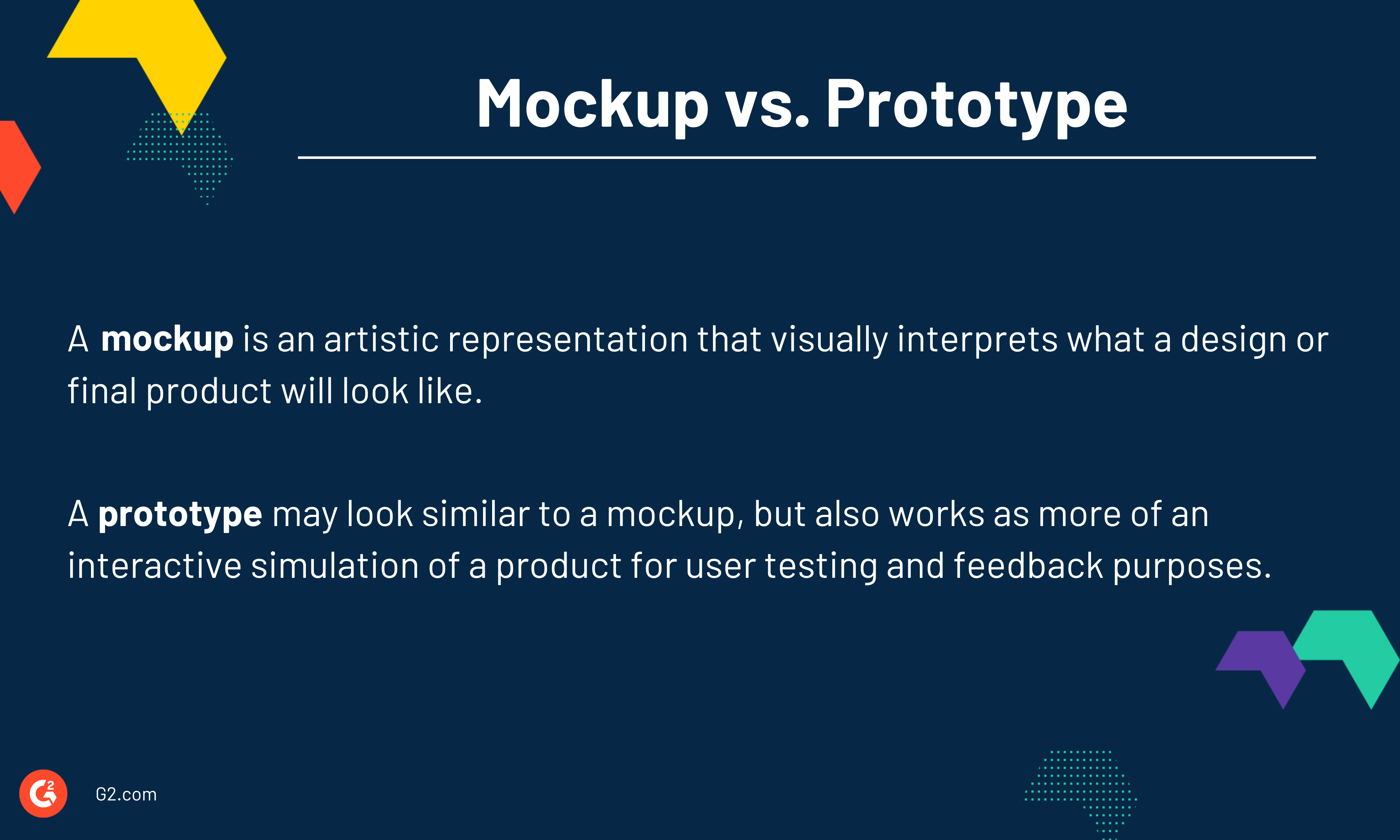 Mockup vs. Prototype