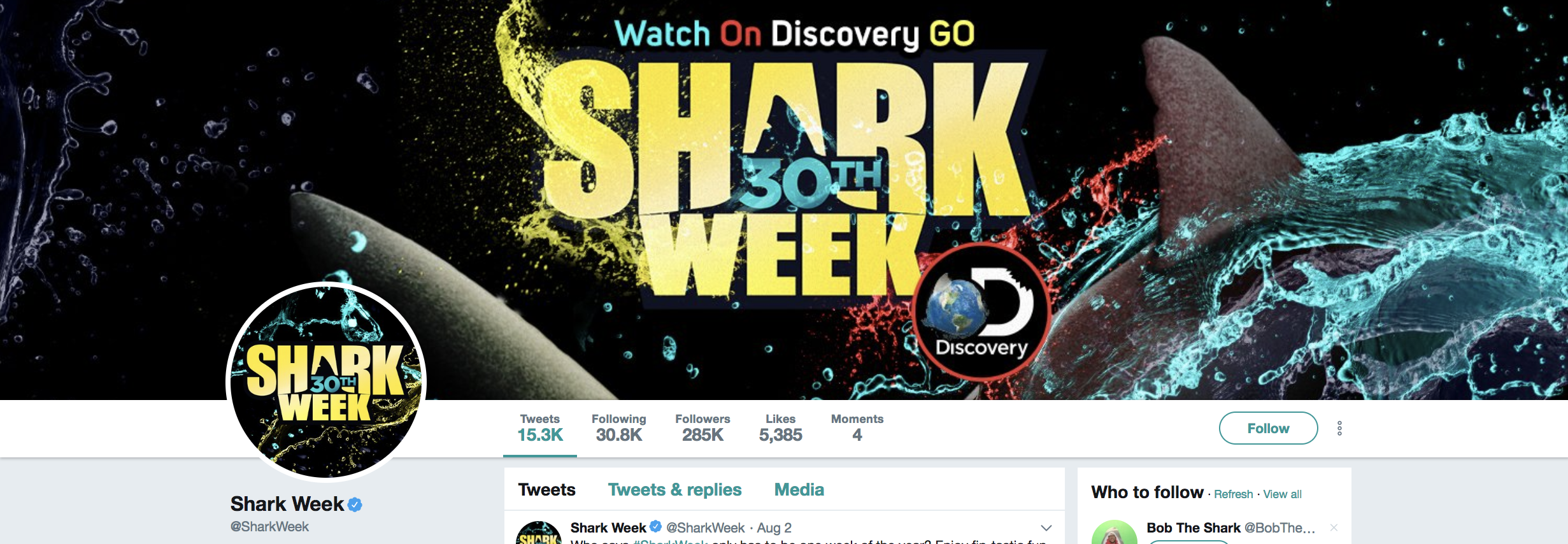 The Perfect Twitter Header Size Template For 2019 Banner Ideas - 2 shark week s twitter banner with consistent branding