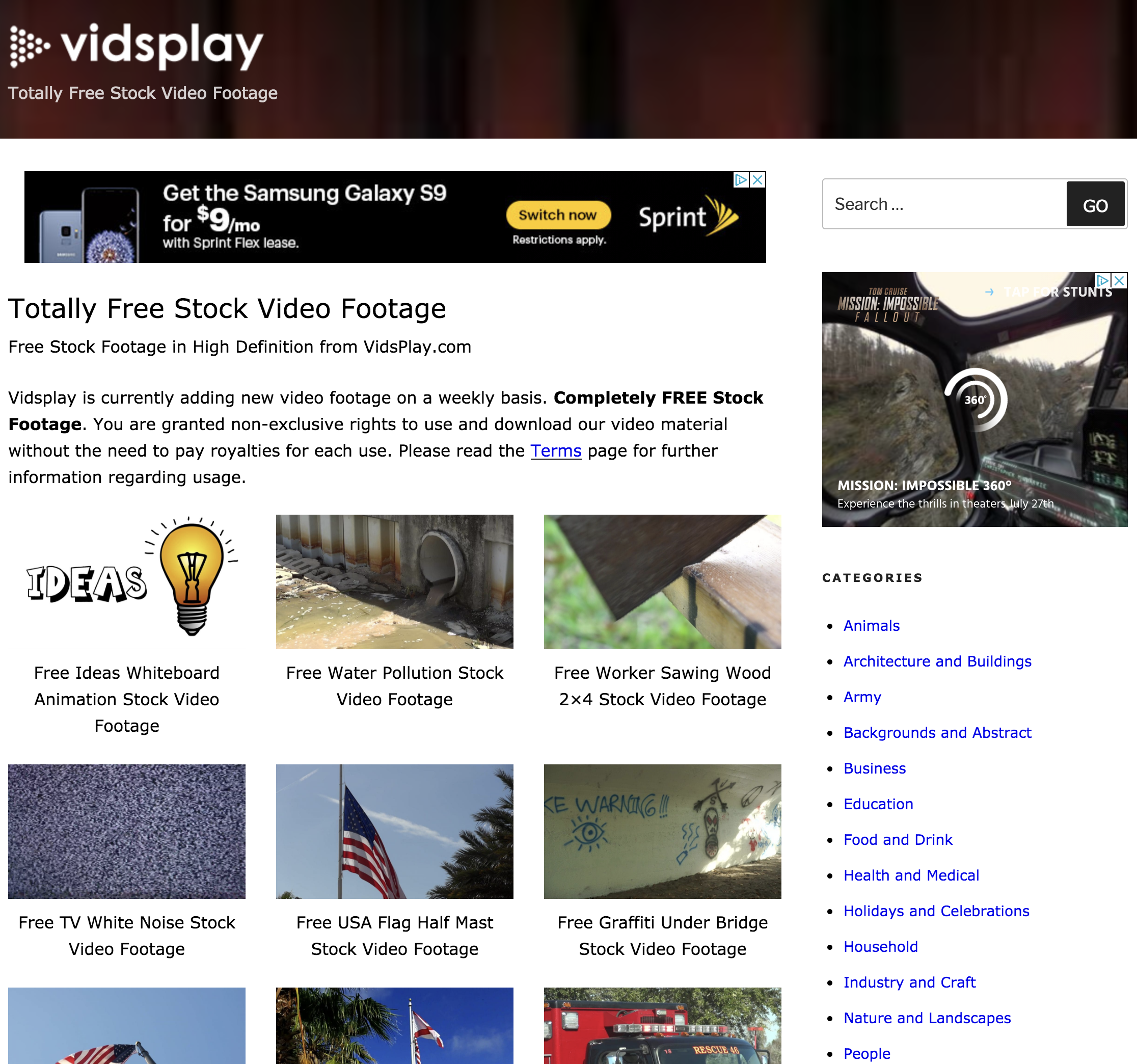 vidsplay-video-footage