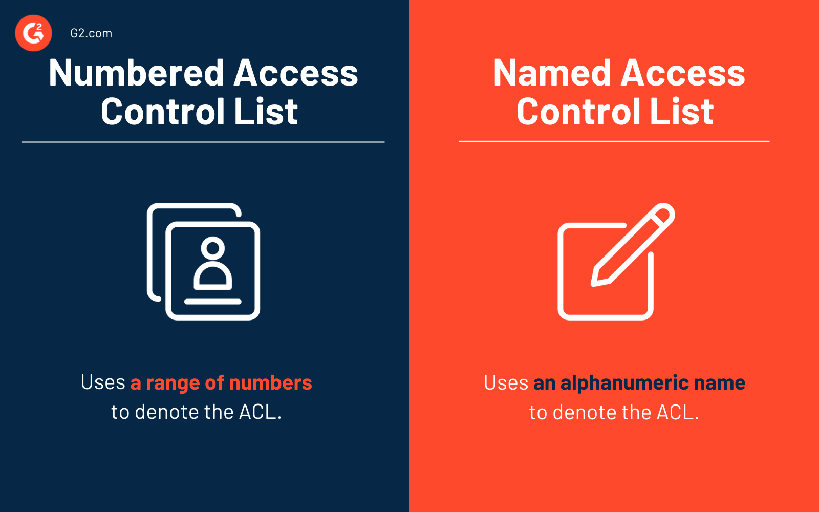 Numbered ACL vs. Named ACL