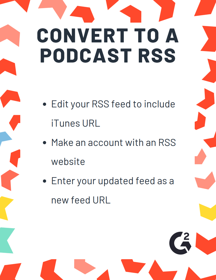 convert to podcast rss