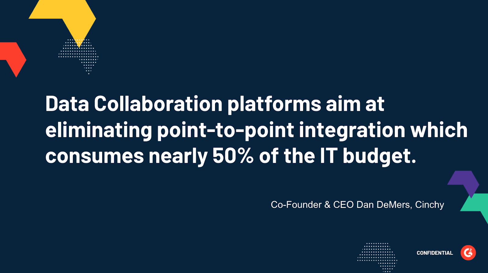 quote for data collaboration platforms by Cinchy CEO 