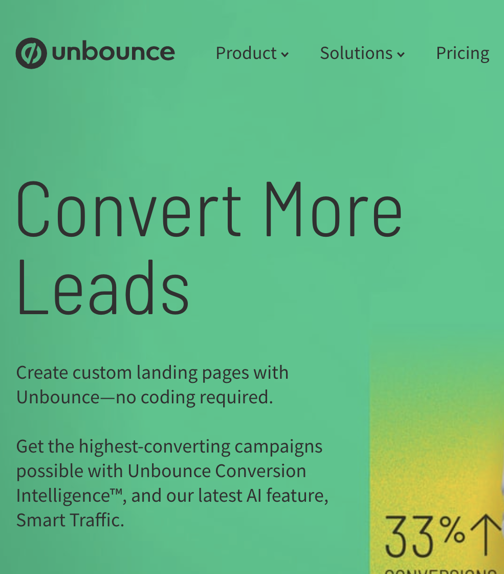 Unbounce value proposition