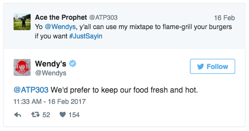 Wendys Twitter roast