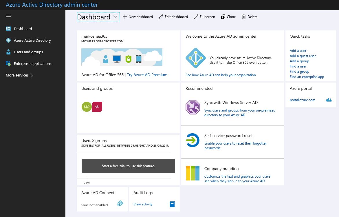 Microsoft Azure Active Directory,  a single sign-on or SSO software