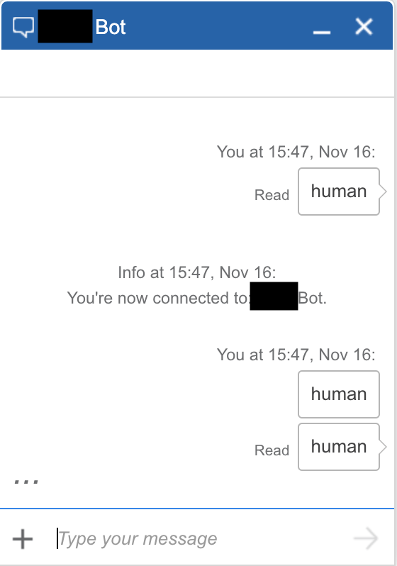 chatbot interface