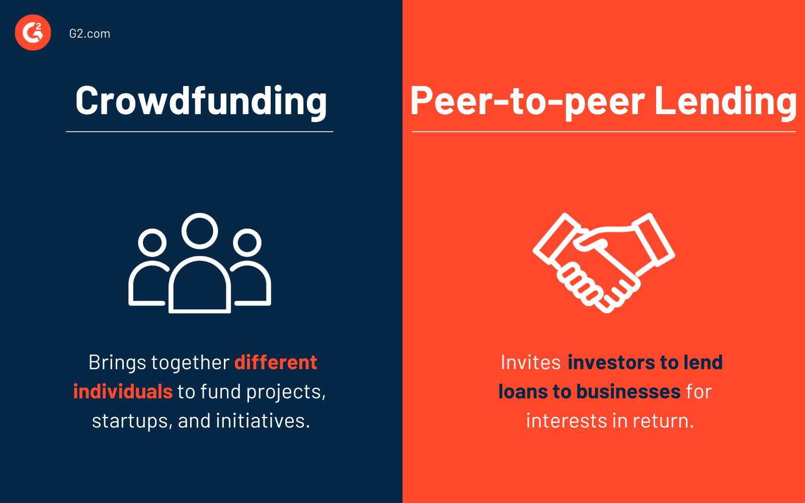 crowdfunding vs. peer-to-peer lending