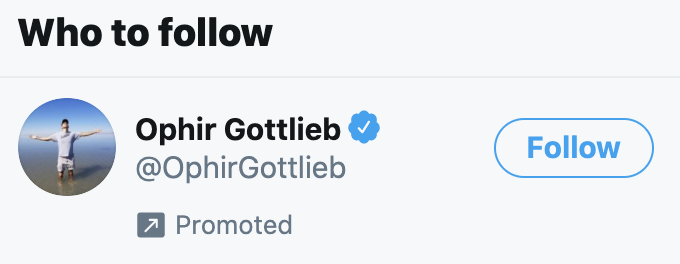 example of a promoted twitter account
