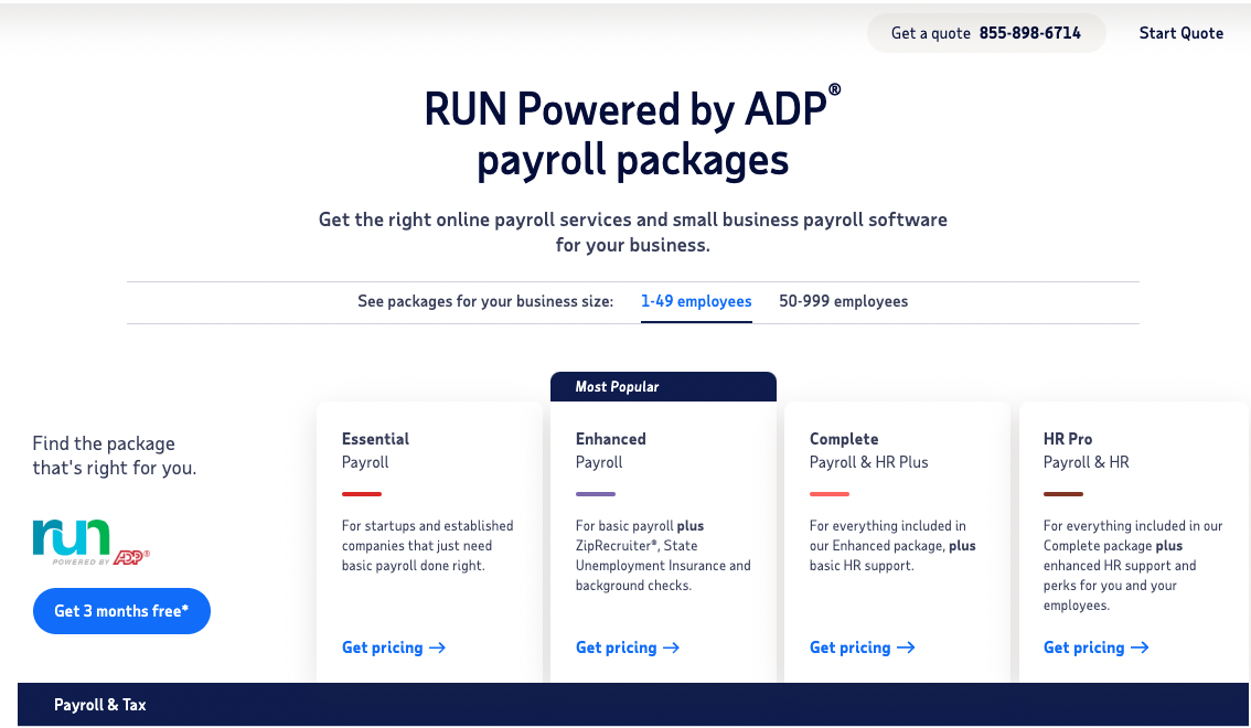 run-adp-pricing