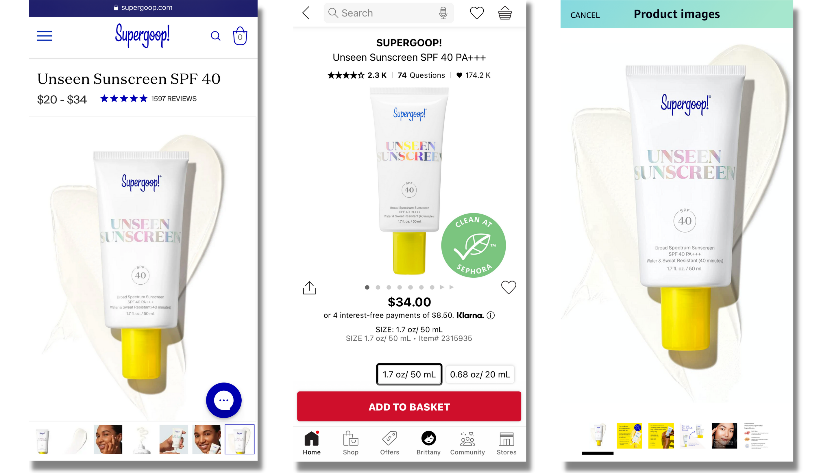 supergoop imagery consistency