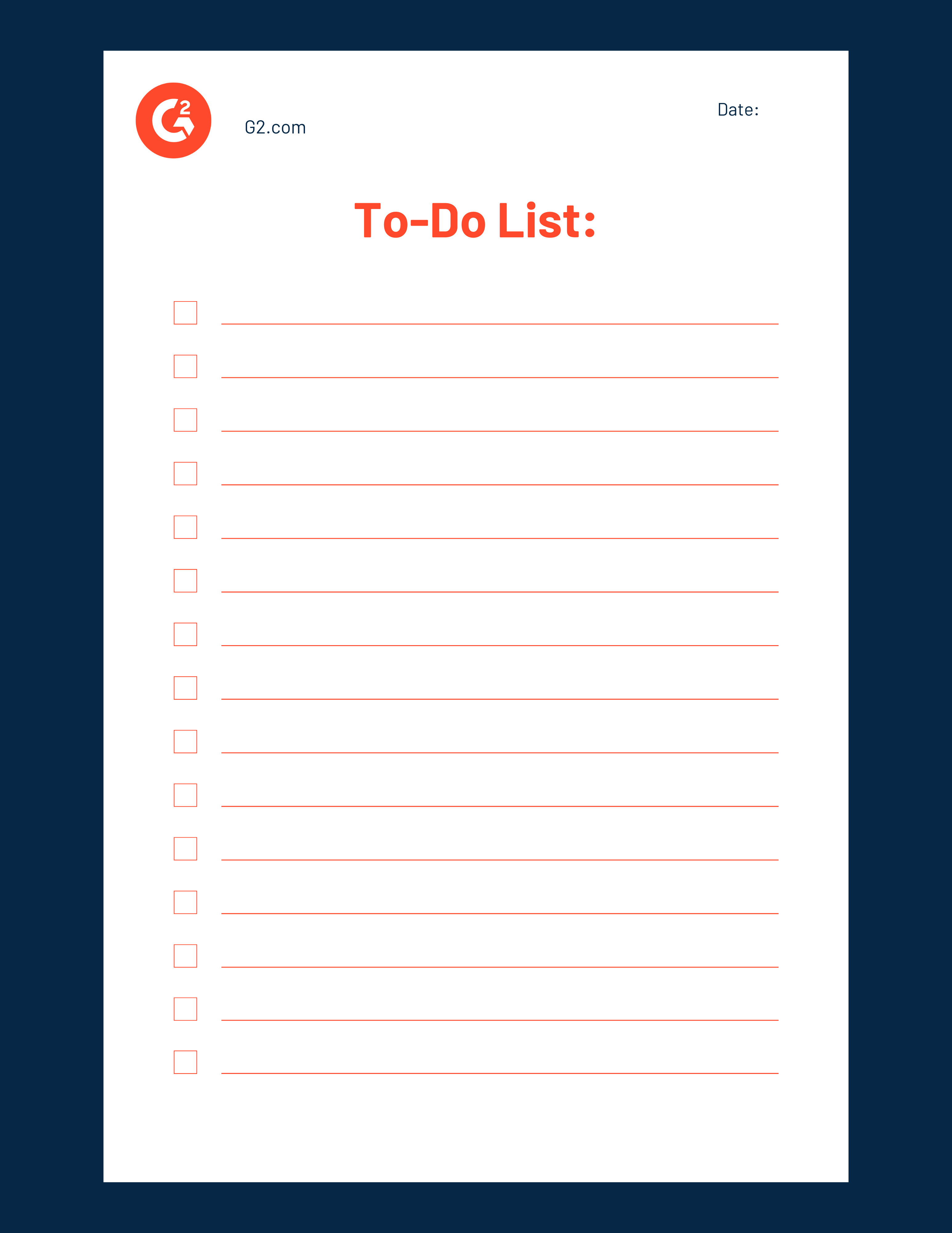 to do list example