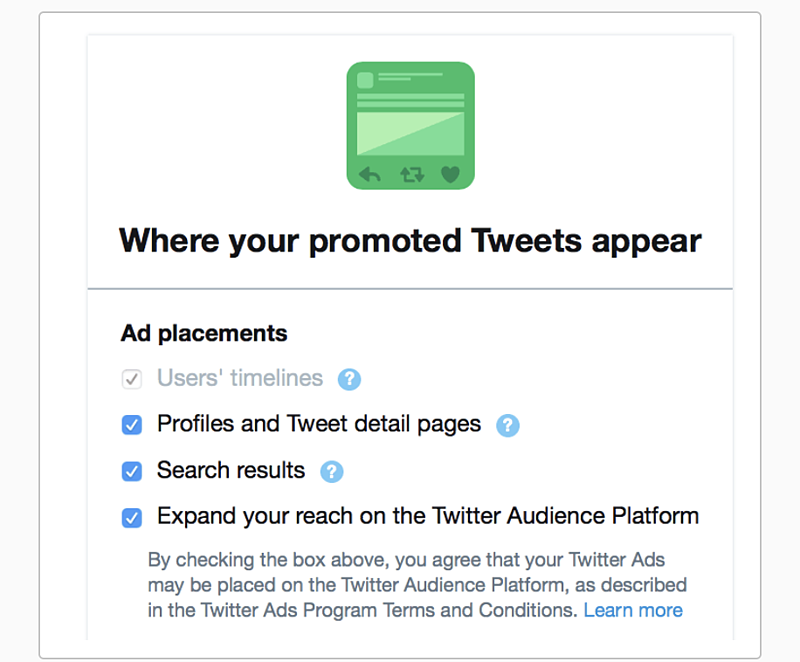 where promoted tweets appear