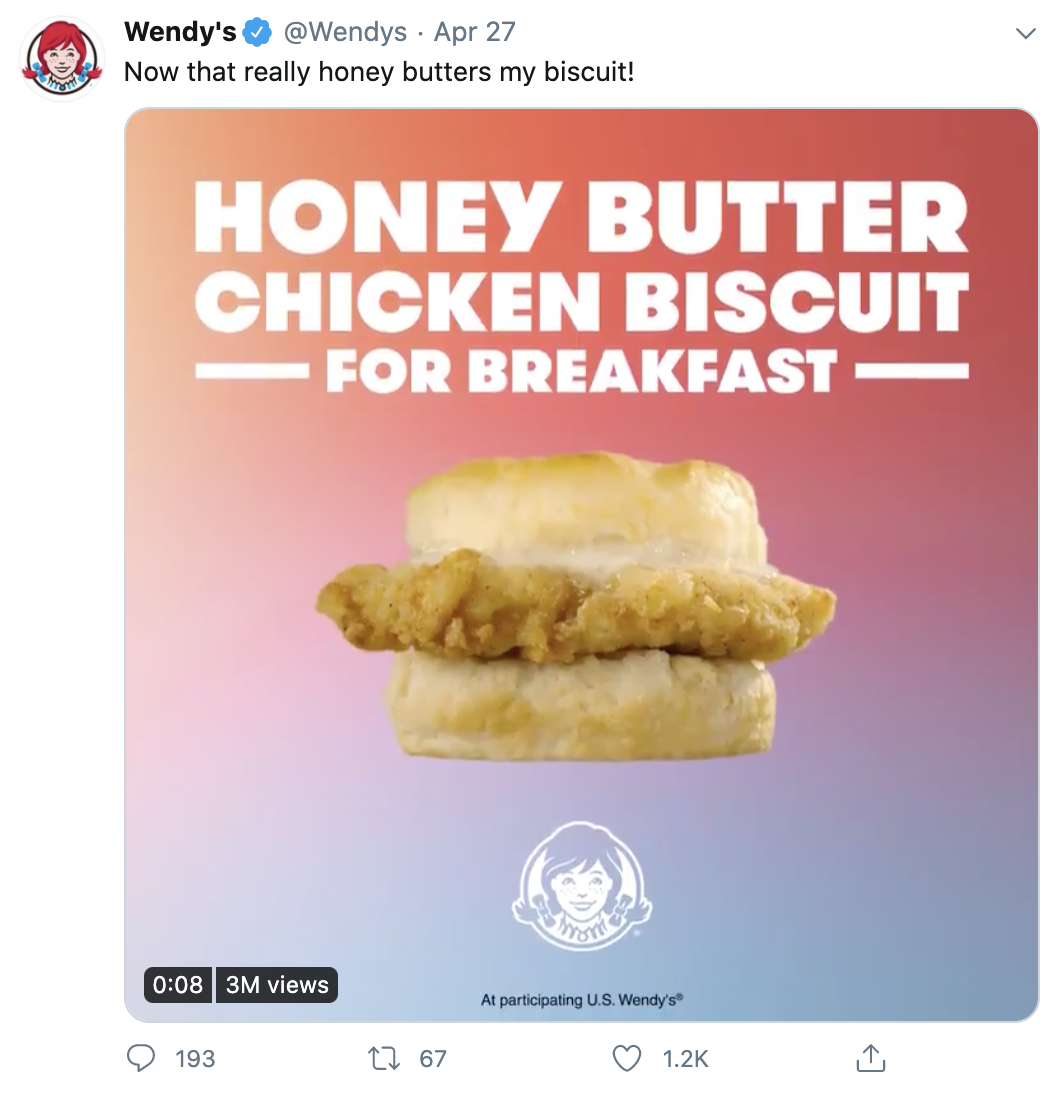 wendy's twitter account ad example